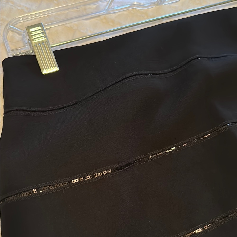 NWT Calvin Klein Black Pencil Skirt with Sequin Accents